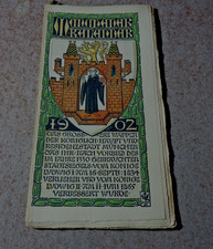 alter Münchener Kalender 1902 Heraldik Wappen Otto Hupp