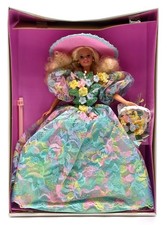 1994 Spring Bouquet Barbie Puppe / Enchanted Seasons / Mattel 12989, Ovp
