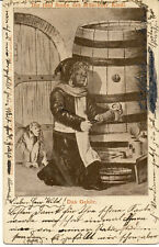 AK München, Münchner Kindl, Affe, 5 Sinne, gel. am 25.6.1899 nach Stuttgart