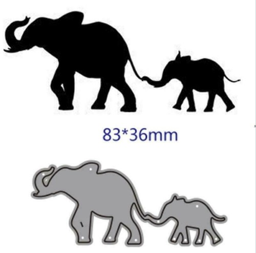 Elefant cutting dies - elefant, metal