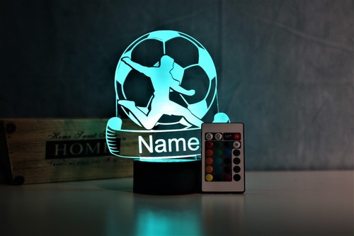 Personalisierte fußball lampe - personalisierte,