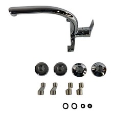 Ibergrif Küchenarmatur Wandmontage 360° Drehung - Mischbatterie 130mm-170mm