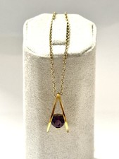 Kettenanhänger mit Amethyst von Scala  Gold 375/ 9  Karat