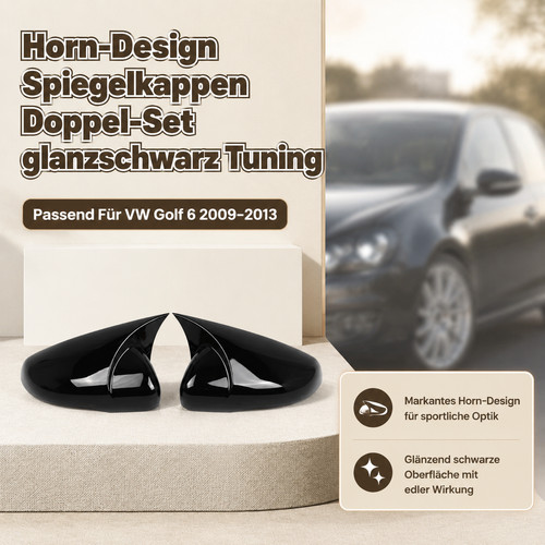 Paar glanzschwarze