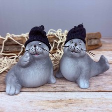 2er-Set Deko Robbe 9cm aus
