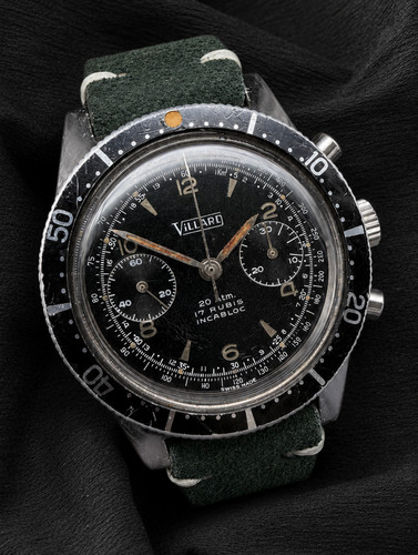 Vintage villard chronograph - villard,
