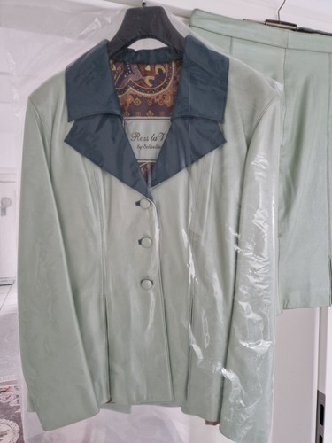 Leder kostüm rock und blazer - kostüm,