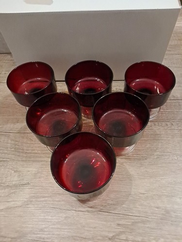 Sektgläser set 6 rubinrote - sektgläser-set,