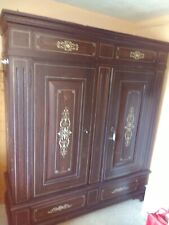 großer antiker Bauernschrank, Kleiderschrank ca. 1850 bemalt 2 türig Original