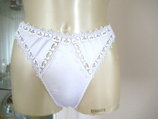 Wunderschönes Set (4 Stuck) Slips von Moda Manuela by Ari gr.38 Weiß/Spitze=NEU