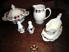 5 tlg ADAMS Colonial ~ Terrine, Sauciere, Krug, Salz, Pfeffer. England Ironstone