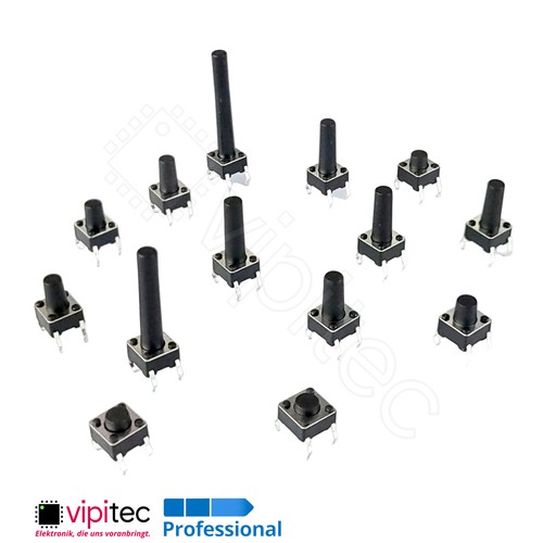 6x6 tht mikrotaster spst no - mm,