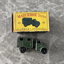 Matchbox Lesney No. 68 Army Wireless Truck mit Box Original 1960er England