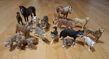 Schleich Tiere Konvolut / Raubtiere & Pferde ( Wölfe & Füchse)