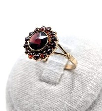 Vintage Granat Ring 585 Gold 14kt Ringgröße: 55 Art.-Nr:2001