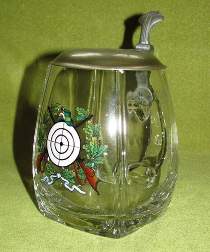 Jugendstil glas bierkrug 20 - jugendstil,