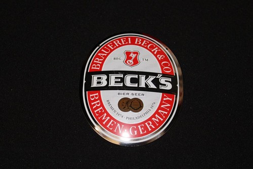Zapfhahnschild beck bremen - beck´s,