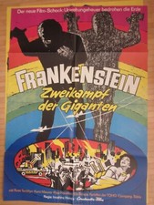 38123e-4 Filmplakat A1 gef. Frankenstein Zweikampf der Giganten