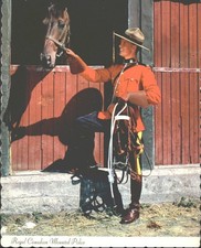 Vintage RCMP Offizier & Pferd