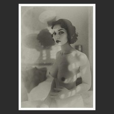 Vintage Fotoabzug SW Nude Akt