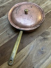 SPRING SCHWEIZ Kupfer-Edelstahl Stiel-Kasserolle Bratpfanne 26 cm