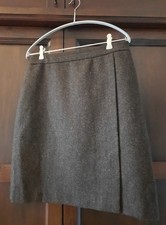 BODEN Woll-Tweed Schotten Damen Rock Midi Kilt-Optik Futter Reißverschluß