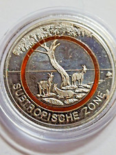 BRD 5 EURO 2018 F SUBTROPISCHE ZONE Deutschland Polymerring orange in Kapsel-183
