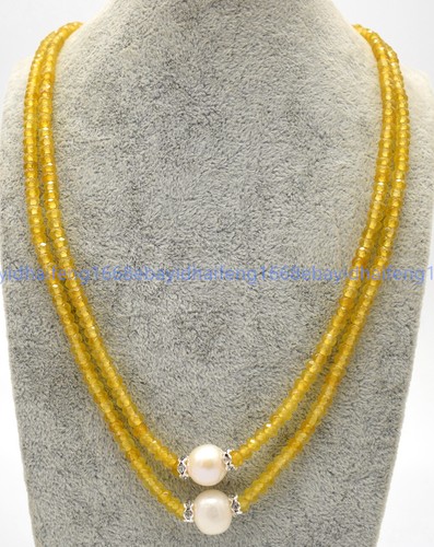 Reihen 2x4mm gelb jade - 2,