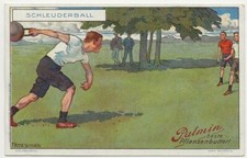 64/715 SAMMELBILD ALTE ZEITEN - MODERNER SPORT SCHLEUDERBALL EISENKUGEL WEITWURF