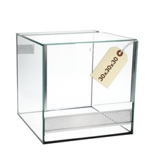 Glas Terrarium 30x30x30