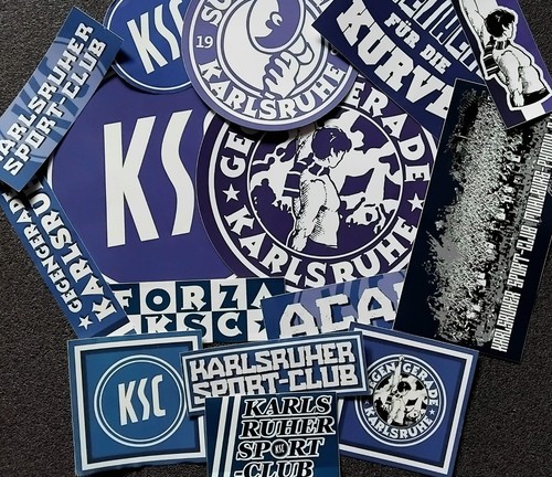 Ksc karlsruher aufkleber - karlsruher, sc