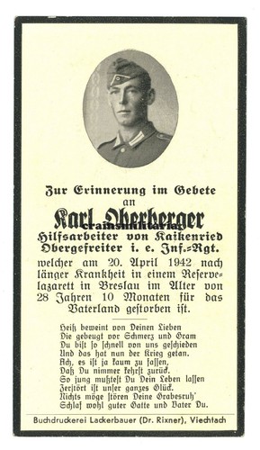 Orig sterbebild id - orig., 88.id
