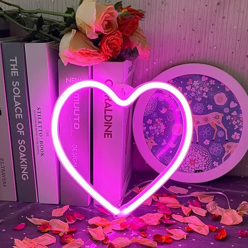 Herz neon schild - neon, rosa