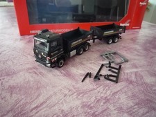 Herpa  MB Arocs   Tandem Hängerzug Kipper  Leonhard Weiss  1:87