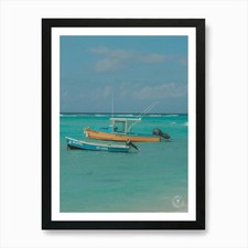 Bajan Fischerboote Kunstdruck