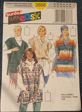 Schnittmuster: burda super easy 3868 - älteres Modell