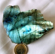 Labradorit Anschliff, Edelstein - Kugel - 96 * 75 mm - Jumbo