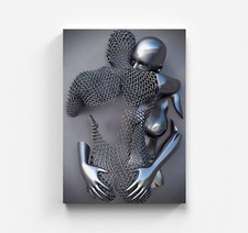 Liebe Herz 3D Leinwandbild