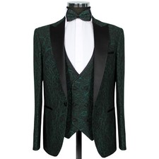 Slim Fit Smoking mit Weste in