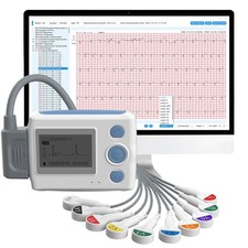 Wellue TH12 12 Kanal Langzeit-EKG-Gerät mit KI-EKG-Analyse  über PC Software