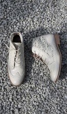 ✪ Budapester Leder Boots 39 Häkel Spitze Chelsea Ibiza Topshop Boyfriend