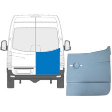 Für Mercedes Sprinter VW Crafter 2006- Hinten Tür Reparaturblech Außen / Rechts