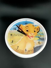 Disney König der Löwen Wanduhr Vintage 90er 21cm Voll Funktionsfähig