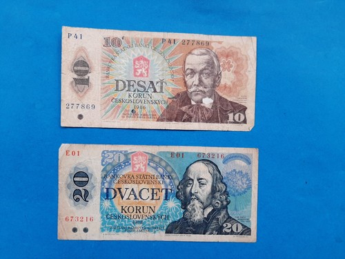 20 korun - 10+20,