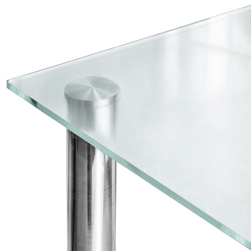 Transparent mattglas tisch - transparent,