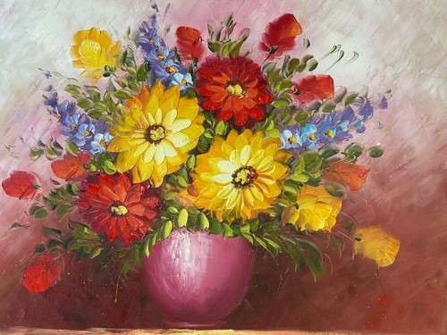ölgemälde gemälde blumen - gemälde,