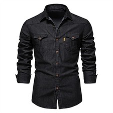 Herren Jeanshemd Denim