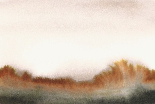 Landschaft abstrakt aquarell - landschaft,