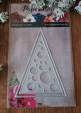 Paper Roses Dies Christmas Tree 2 Stanzformen Weihnachtsbaum Dreieck 9x12,5 cm