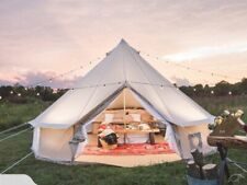 Luxus 3/4/5/6M Baumwolle Segeltuch Glockenzelt Familie Glamping Jurte für Party